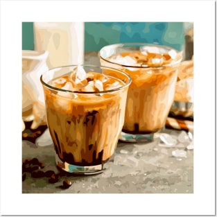 Iced Chestnut Praline Latte Posters and Art